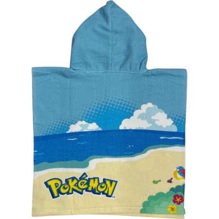 Poncho de bain Pokémon a capuche