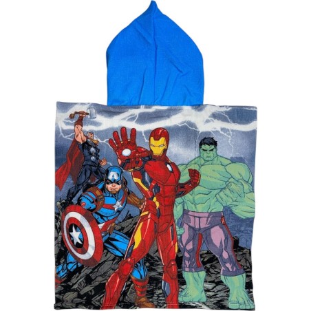 Poncho de natación con capucha vengadores