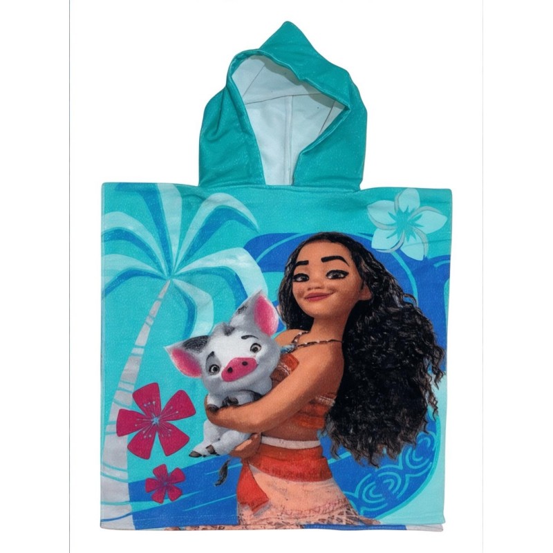 Poncho de bain Vaiana Disney à capuche - New discount.com