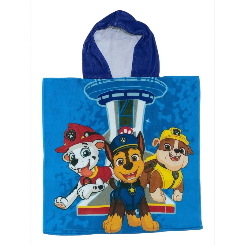Poncho de bain Paw Patrol à capuche en coton - New discount.com