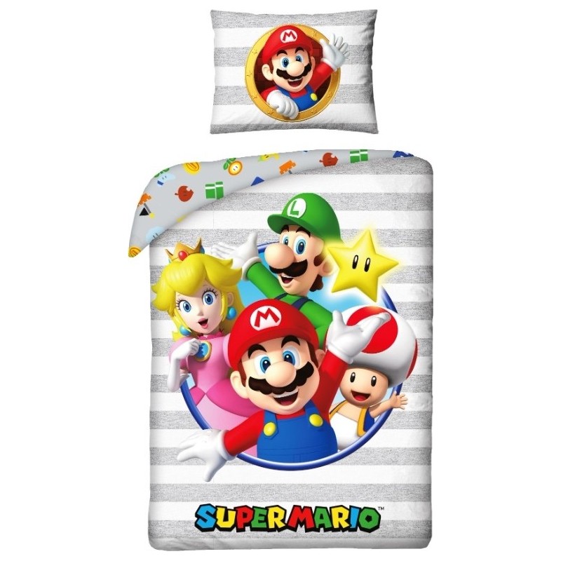 Juego de funda de colcha Super Mario -New discount.com