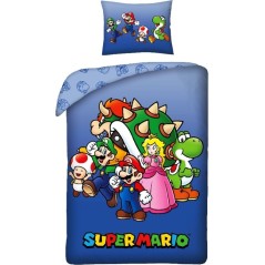Parure de lit Super Mario - housse de couette Super Mario - New dis...