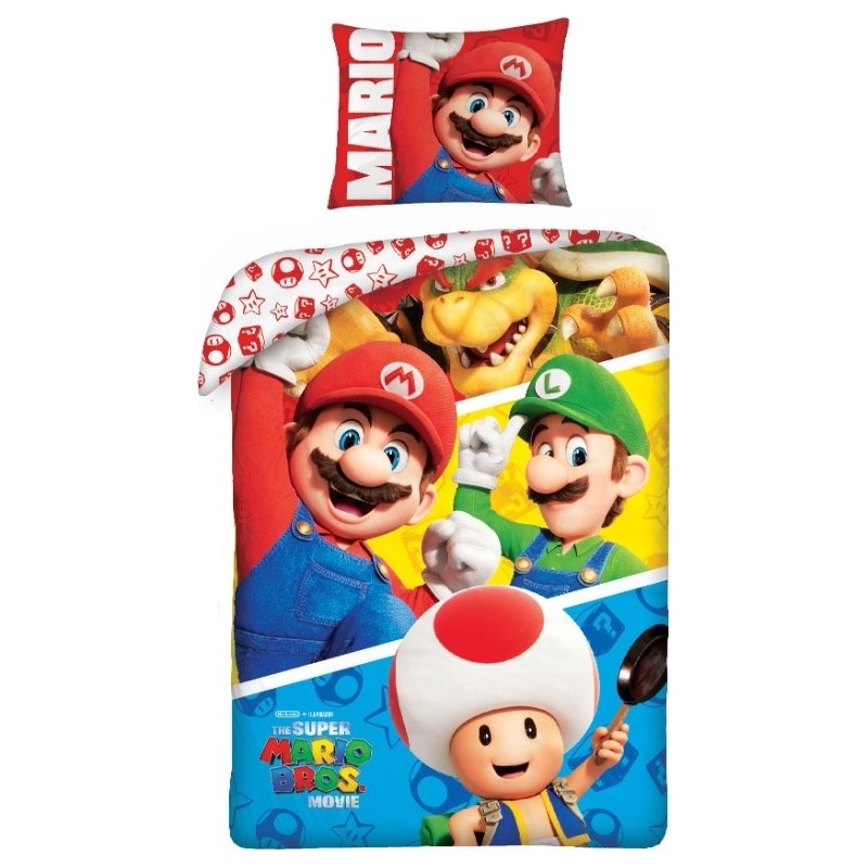 Juego de funda de colcha Super Mario -New discount.com