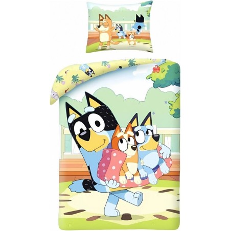Parure de lit Bluey - housse de couette Bluey - New discount.com