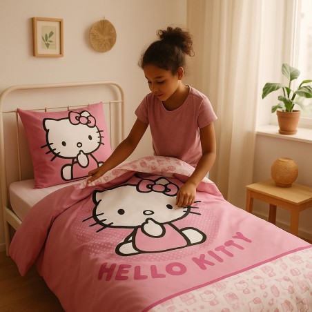 Juego de funda de colcha Hello Kitty