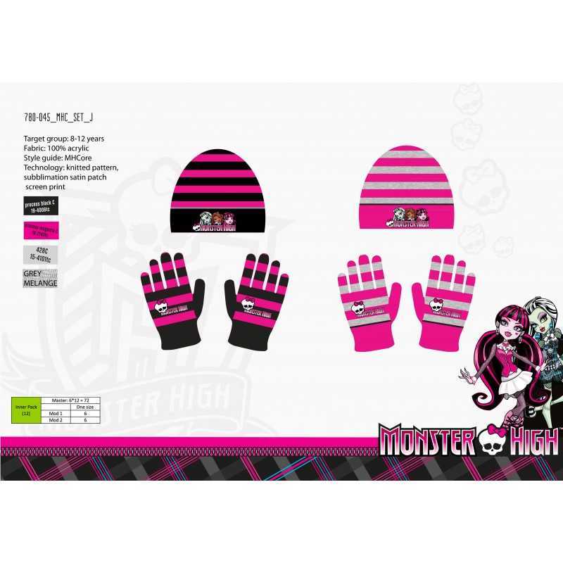Set Bonnet et Gants Monster High -780-045 - New discount.com