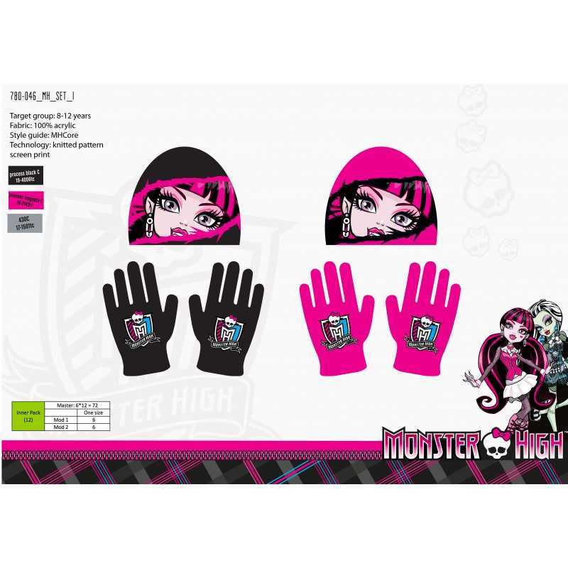 Monster High hat e guanti set