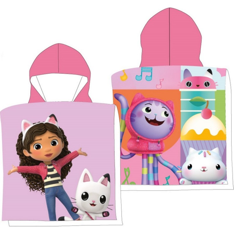 Swim Poncho Gabby's Dollhouse Hoodie, New discount.com, Nouveautés ...