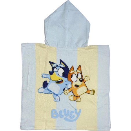 Poncho de bain Bluey à capuche
