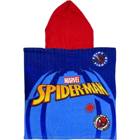 Poncho de bain Spider-Man à capuche