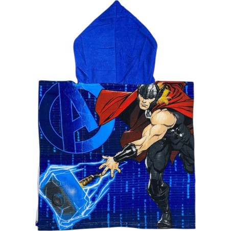 Poncho de bain Avengers à capuche