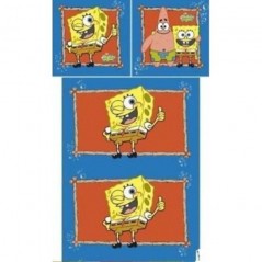 Set copripiumino Sponge bob 140x200cm e coperchio Sponge Bob - New ...