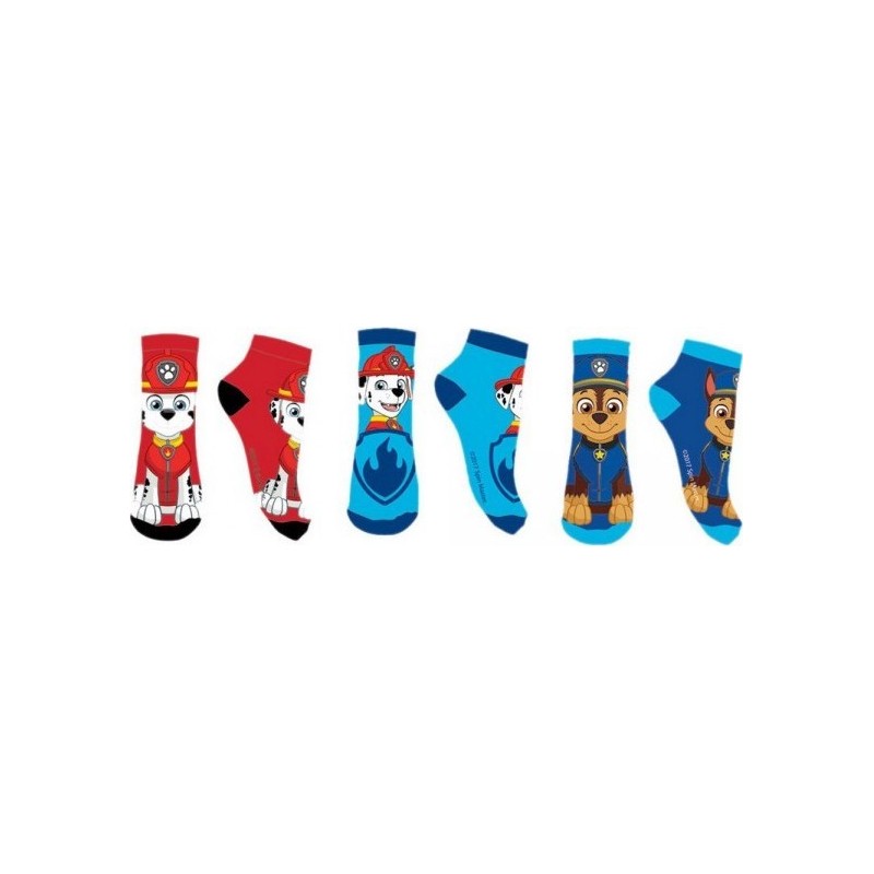 Lot de 3 Paires Socquettes Pat Patrouille - New discount.com