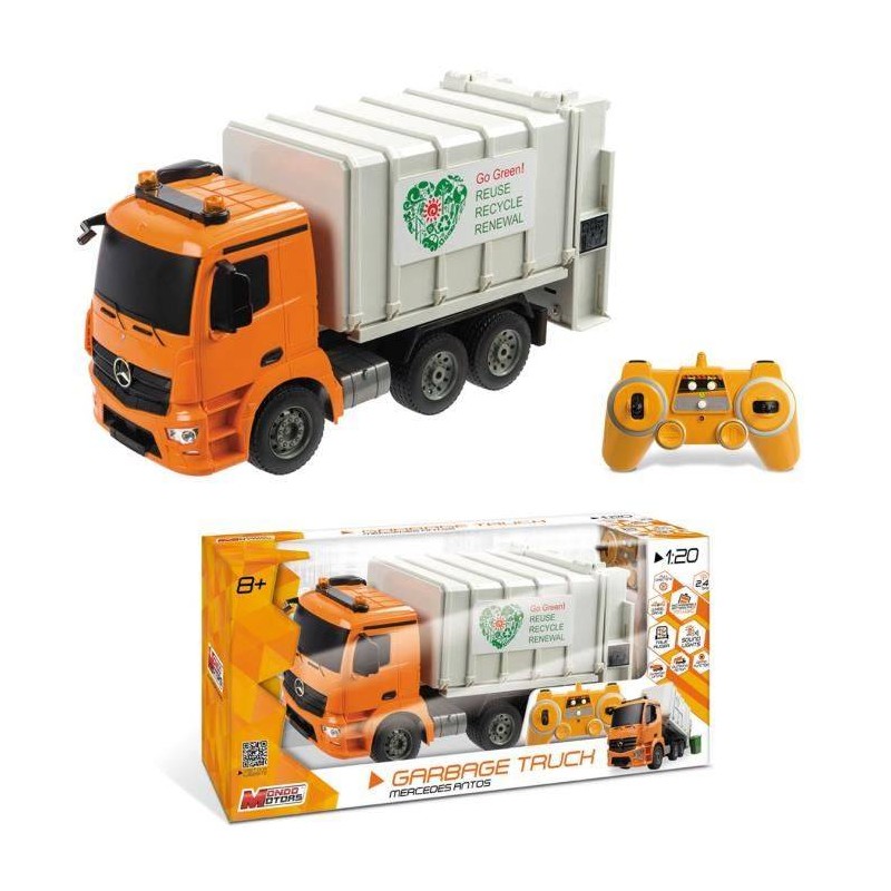 Véhicule radiocommandé 1/20ème - Mercedes Arocs Poubelle - New disc...