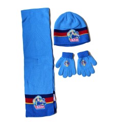 Set 3 piezas Bonnet + bufanda + guantes Sam the Fireman -New discou...