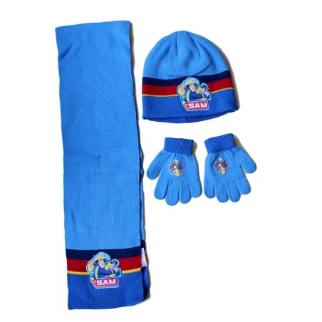 Set 3 pièces Bonnet + écharpe + gants Sam le Pompier - New discount...