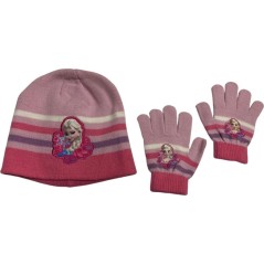 Set 2 pièces Frozen Disney bonnet et gants La reine des neiges - 78...