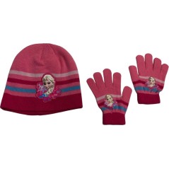 Set 2 Stück Frozen Disney Mütze und Handschuhe The Snow Queen - 780-327