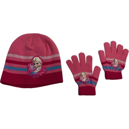 Set 2 pièces Frozen Disney bonnet et gants La reine des neiges - 780-327