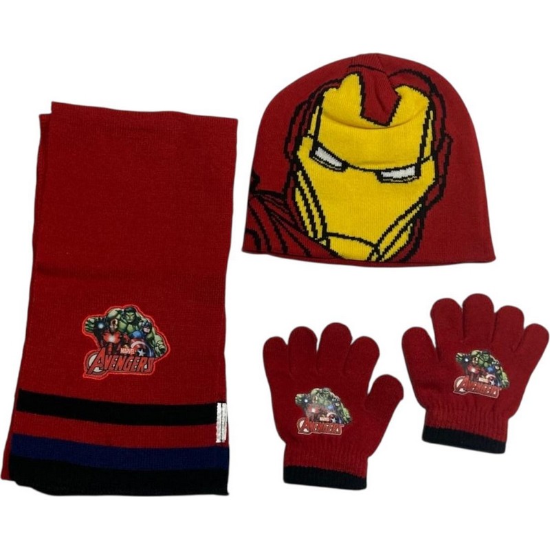 Set 3-piece Avengers cap + gloves + scarf Avengers - 780-568, New d...
