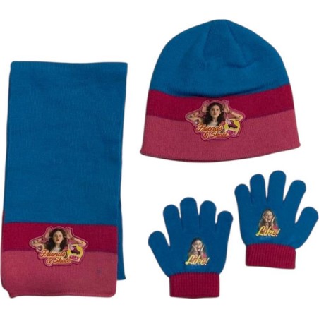 Set 3 piezas Bonnet + bufanda + guantes Soy Luna -New discount.com