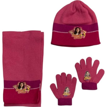 Set 3 Stück Bonnet + Schal + Handschuhe Soy Luna