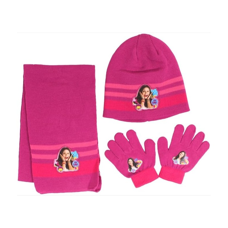 Set 3 pieces Beanie + scarf + gloves Soy Luna disney, New discount....