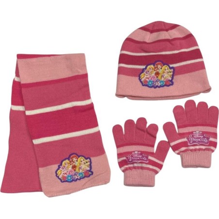 Set 3 Stück Mütze + Handschuhe + Schal Princess Pets 780-243