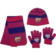 Ensemble 3 Pièces Bonnet, écharpe Et Gants Disney Soy Luna – 100% Acrylique – License Officielle – Pour Enfants