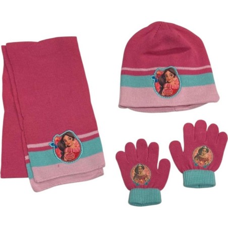 Set 3 pièces Bonnet + écharpe + gants Princesse Elena Disney - New ...