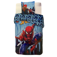 Parure de lit Spiderman - housse de couette Spider-Man En coton - N...