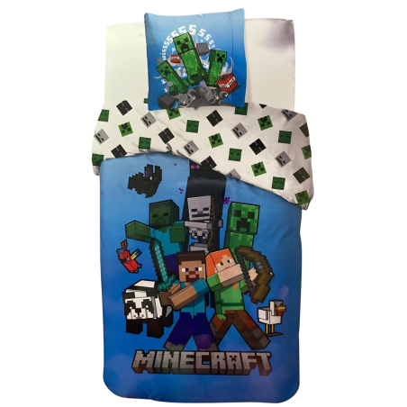 Parure de lit Minecraft - housse de couette Minecraft - New discoun...