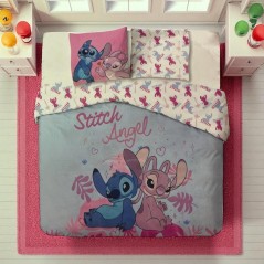 Parure de lit Stitch  2 Personnes Stitch Disney en coton