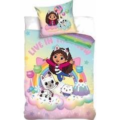 Parure de lit Gabby's dollhouse - housse de couette Gabby's dollhou...