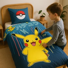 Parure de lit Pokémon - housse de couette Pokémon