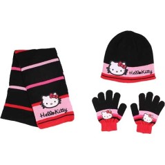 Set 3 Teile Hello Kitty HUT + HANDSCHUHE + SCHAL Hello, Kitty - New...