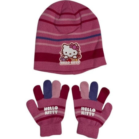 Conjunto de guantes y gorro Hello Kitty -New discount.com