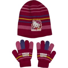 Conjunto de guantes y gorro Hello Kitty