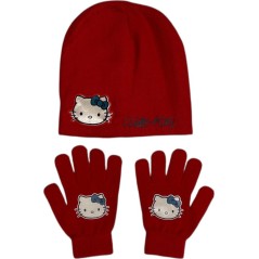 Set Bonnet et Gants Hello Kitty
