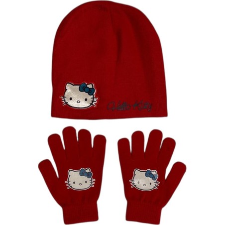 Set Bonnet et Gants Hello Kitty