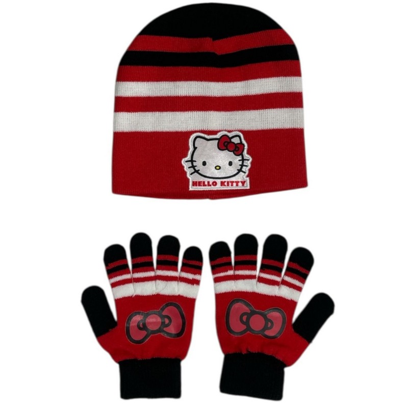 Set Bonnet et Gants Hello Kitty - New discount.com