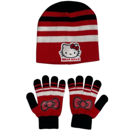 Conjunto de guantes y gorro Hello Kitty -New discount.com