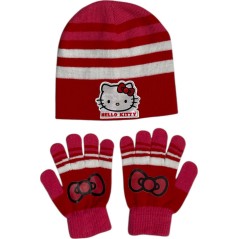 Conjunto de guantes y gorro Hello Kitty