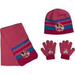 Set 3 pièces Bonnet + écharpe + gants Minnie
