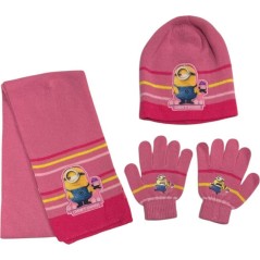 Set 3 Teile Minions BONNET + HANDSCHUHE + SCHAL Minions Girl - New ...