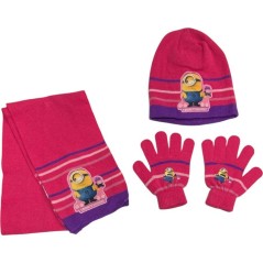 Set 3 Teile Minions BONNET + HANDSCHUHE + SCHAL Minions Girl - New ...
