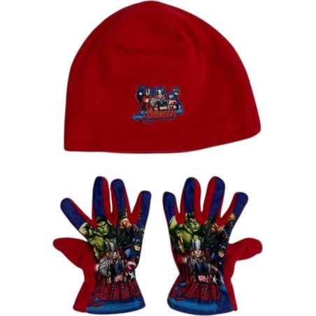 Motorhaube + Handschuhe Avengers 780-279 Fleece