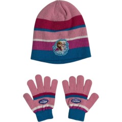 Set 2 pièces Frozen Disney  bonnet et gants La reine des neiges