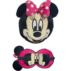 Almohada de viaje y antifaz para dormir Relaxeazzz Minnie Disney Pl...