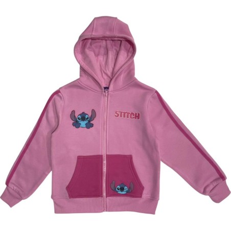 Veste Stitch Disney capuche avec 2 poches
